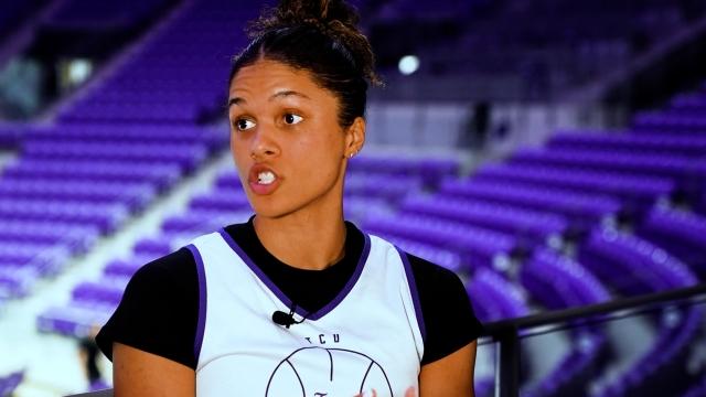 Donovyn Hunter talks about bringing energy and grit to TCU women’s basketball