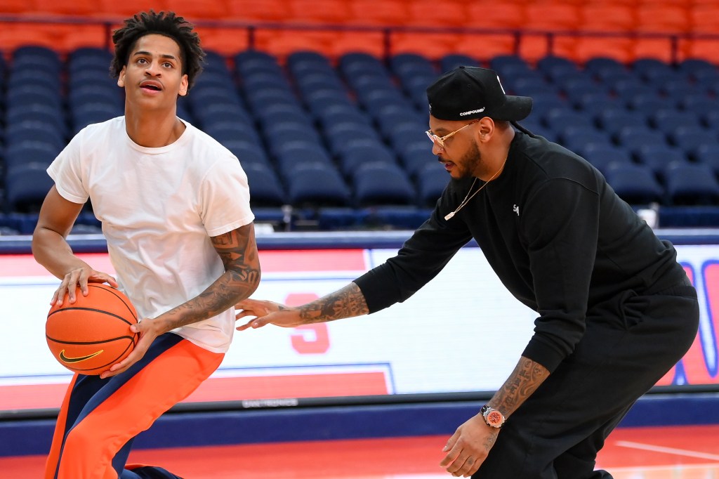 Carmelo Anthony sends disgusted message about Syracuse’s decline with coach on hot seat