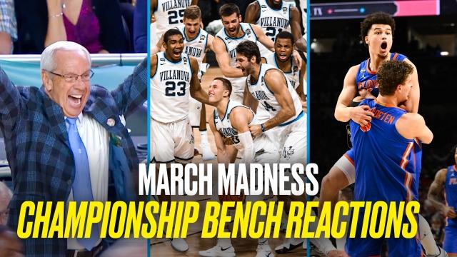 Final buzzer bench reactions from the last two decades of March Madness