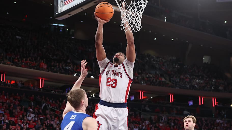St. John's Red Storm forward Bryce Hopkins (23) at Madison Square Garden.
