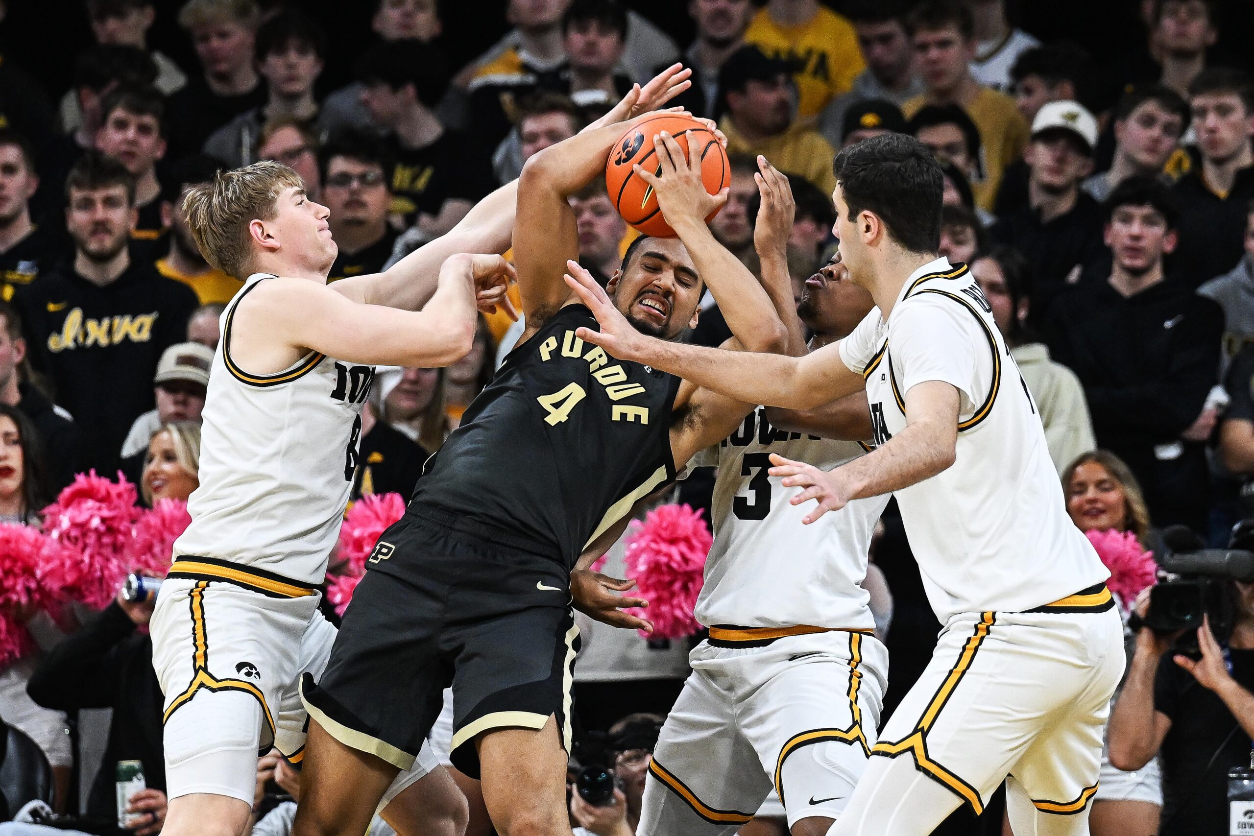 Hawks lose to Purdue, 78-57