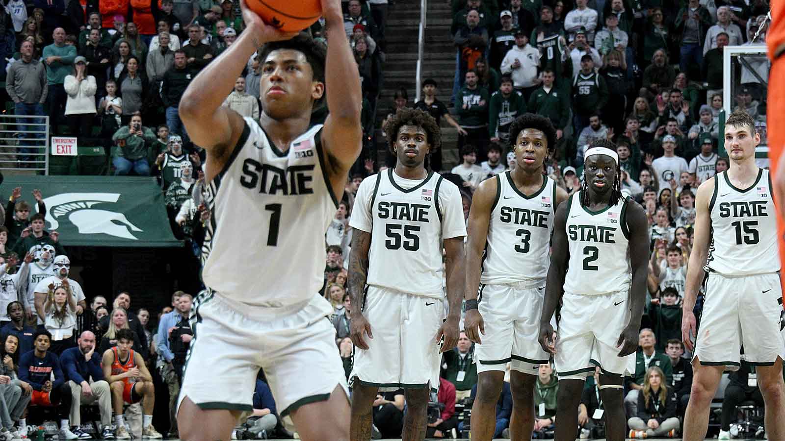 Michigan State Spartans rise to No. 3 seed in Joe Lunardi’s Bracketology after beating Illinois