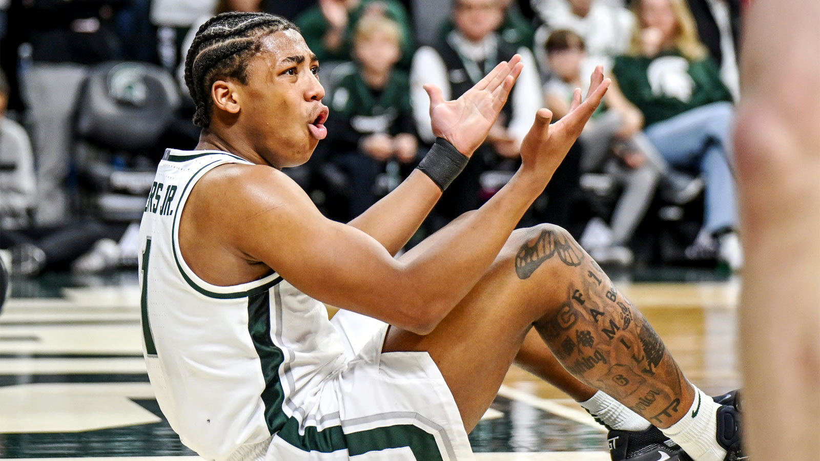 Michigan State’s Jeremy Fears Jr.’s kick to Ohio State player’s groin ruled ‘nothing egregious’