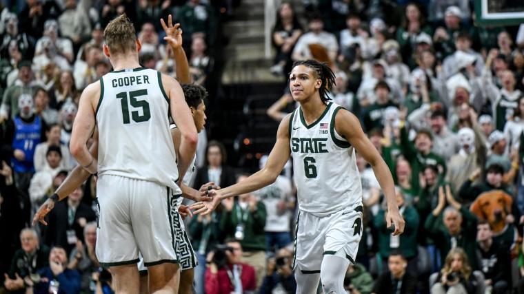 No. 10 Michigan State beats No. 5 Illinois in overtime thriller with near-disaster ending