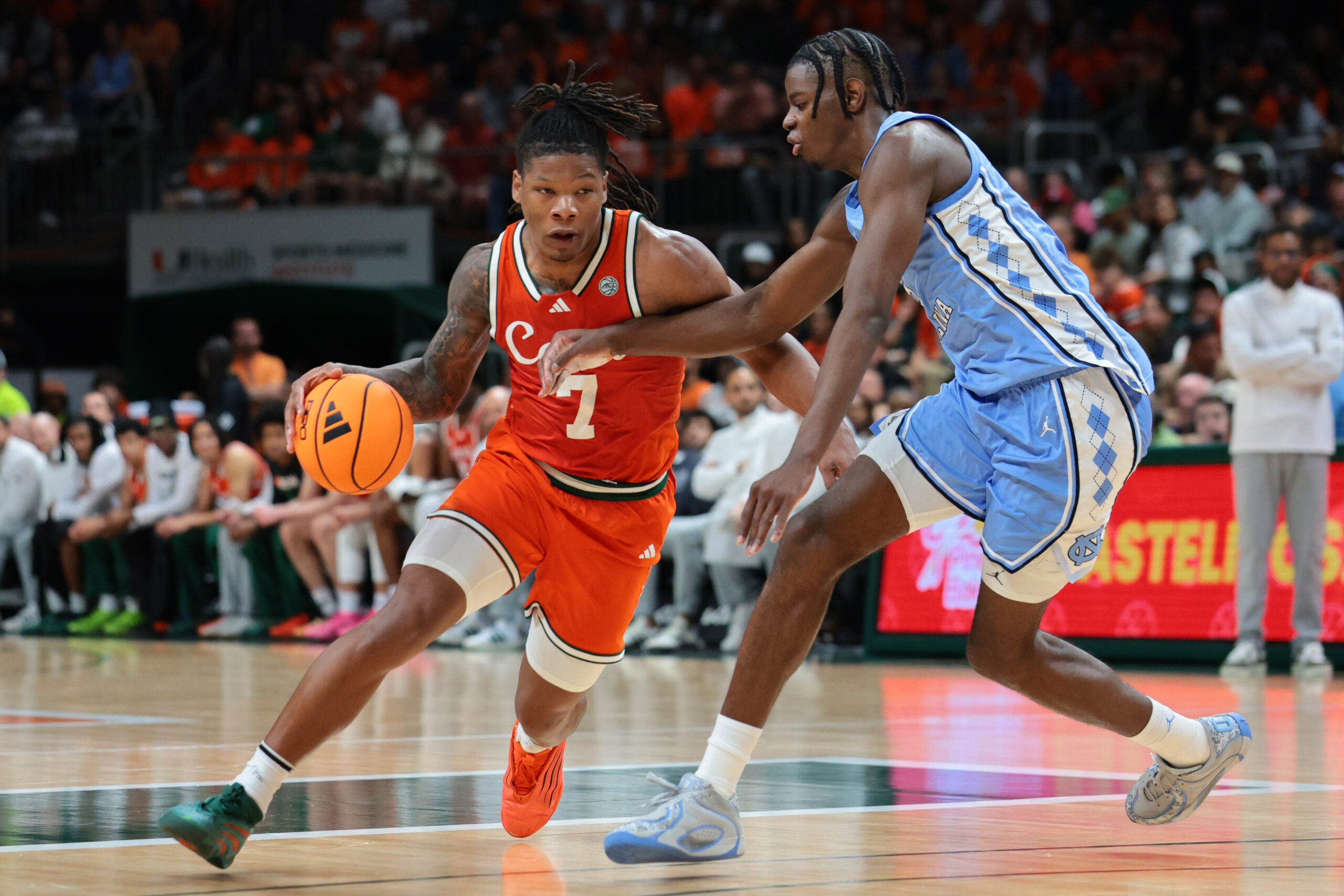 No. 11 North Carolina falls to unranked Miami fresh off dramatic win over Duke
