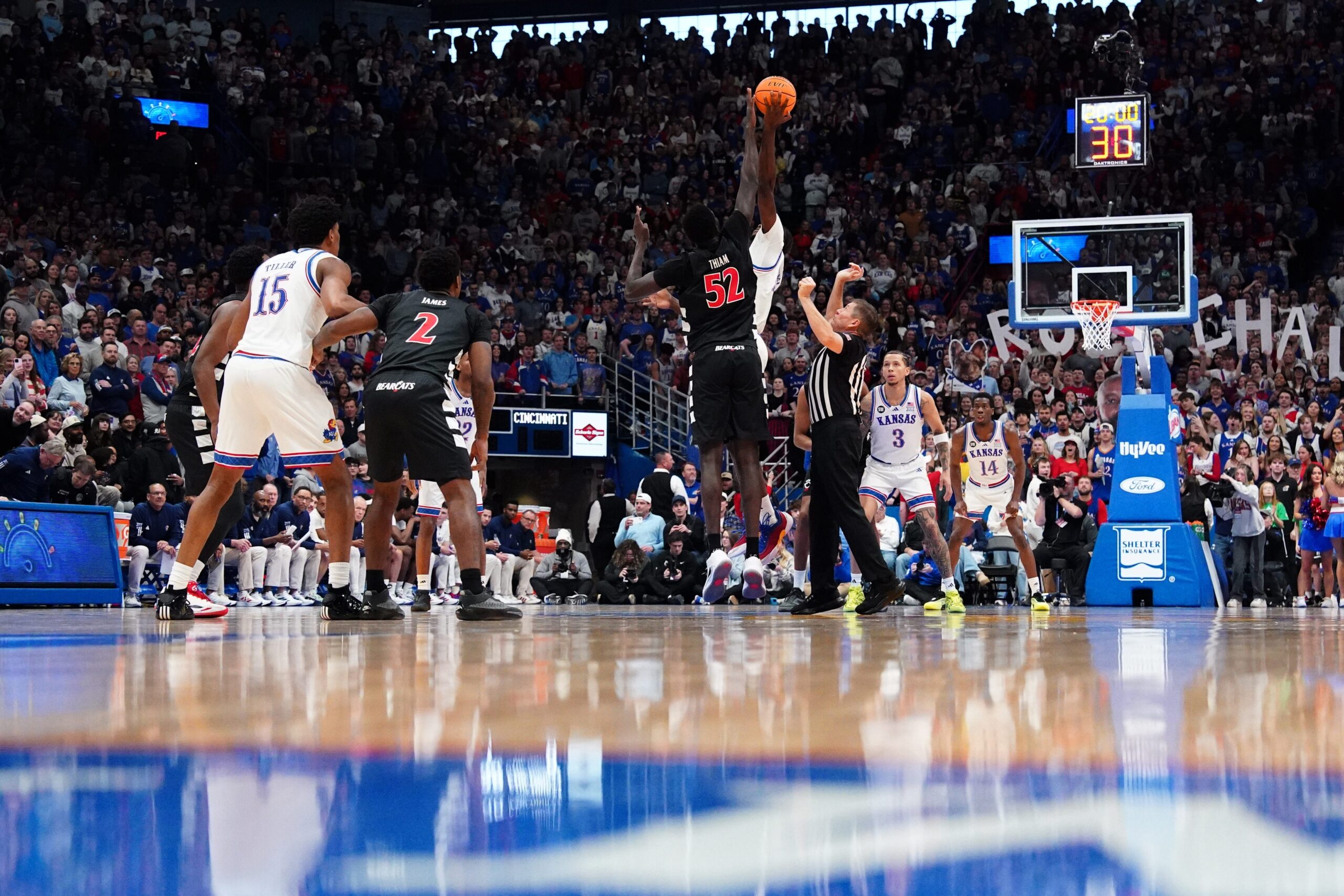 No. 12 Kansas basketball suffers embarrassing upset loss at home vs UC