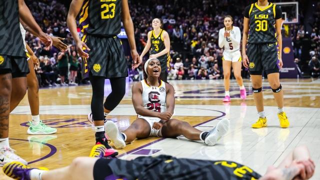No. 3 South Carolina women’s basketball holds off No. 6 LSU 79-72 in Baton Rouge