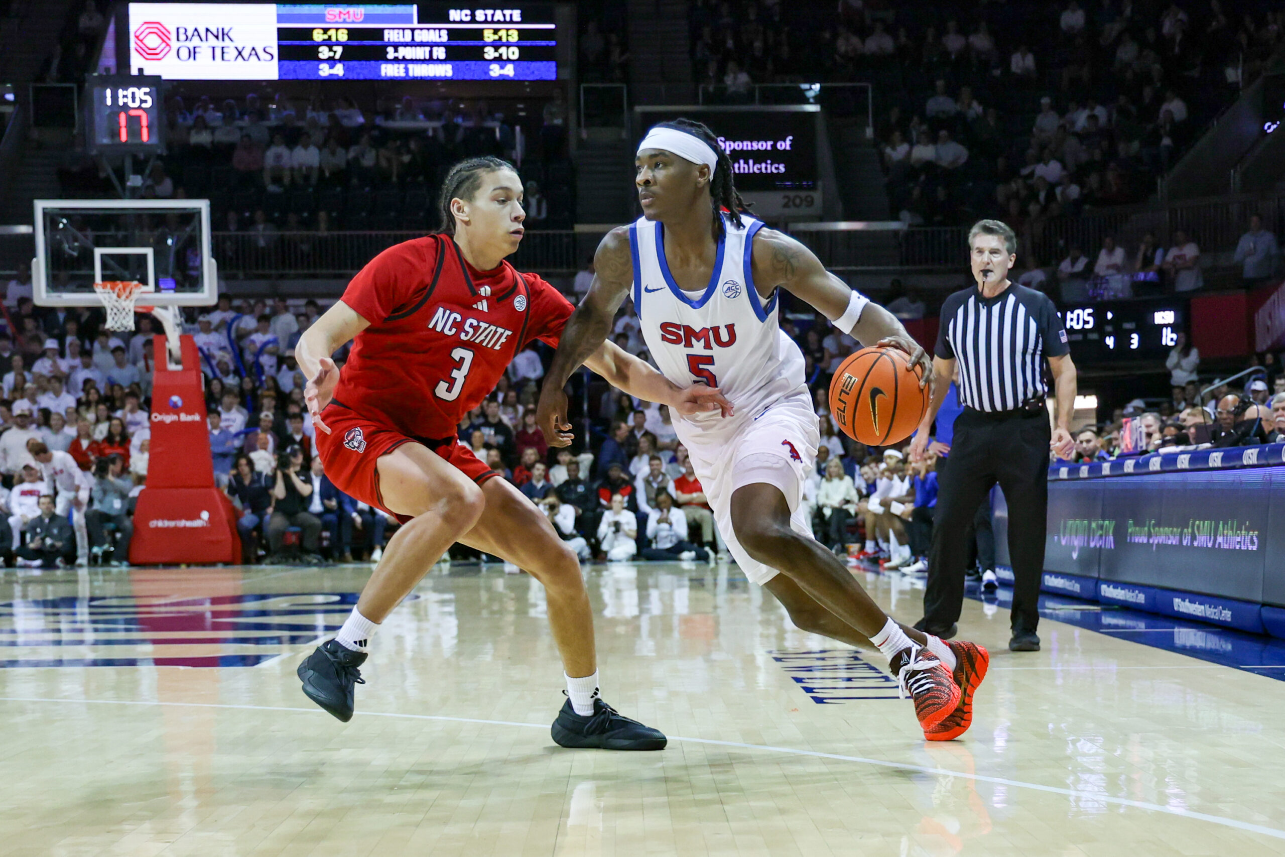 Q1 Win! The Wolfpack Holds on and Beats SMU 84-83