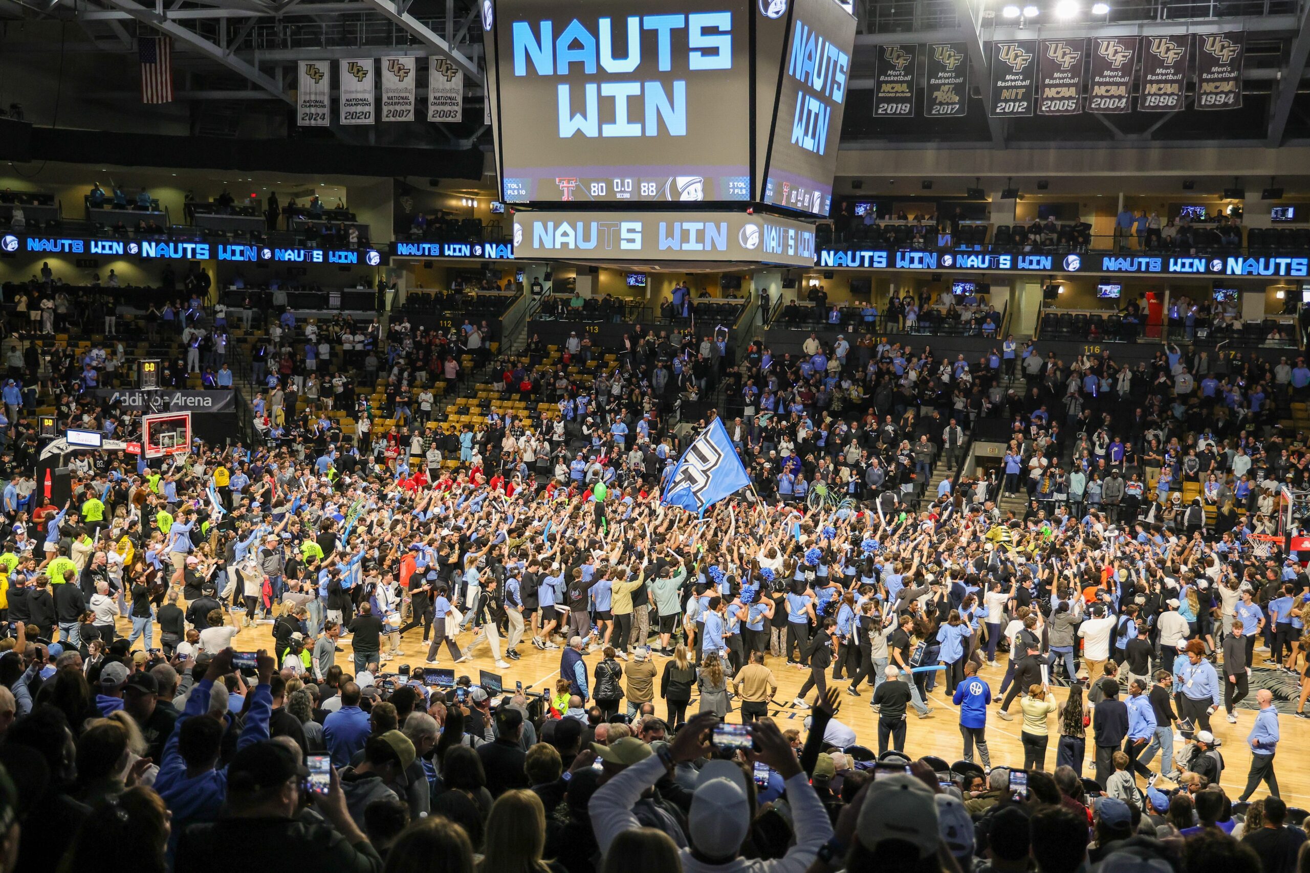 UCF fined by Big 12 after court-storming vs. No. 11 Texas Tech