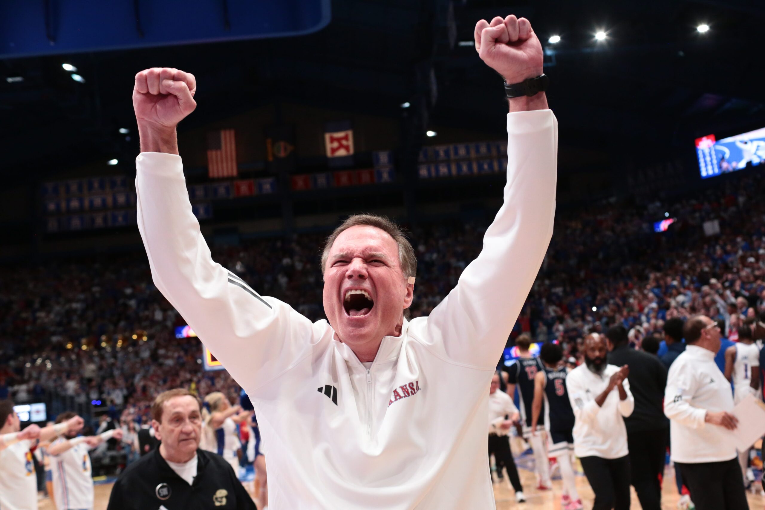 Without Darryn Peterson, No. 9 Kansas basketball defeats No. 1 Arizona