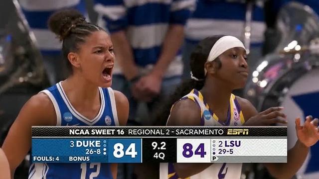 BUZZER-BEATER FINISH: Duke-LSU instant classic in women’s Sweet 16