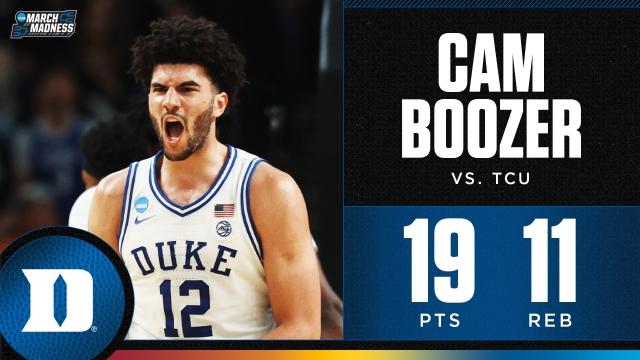 Cam Boozer leads Duke past TCU in second round