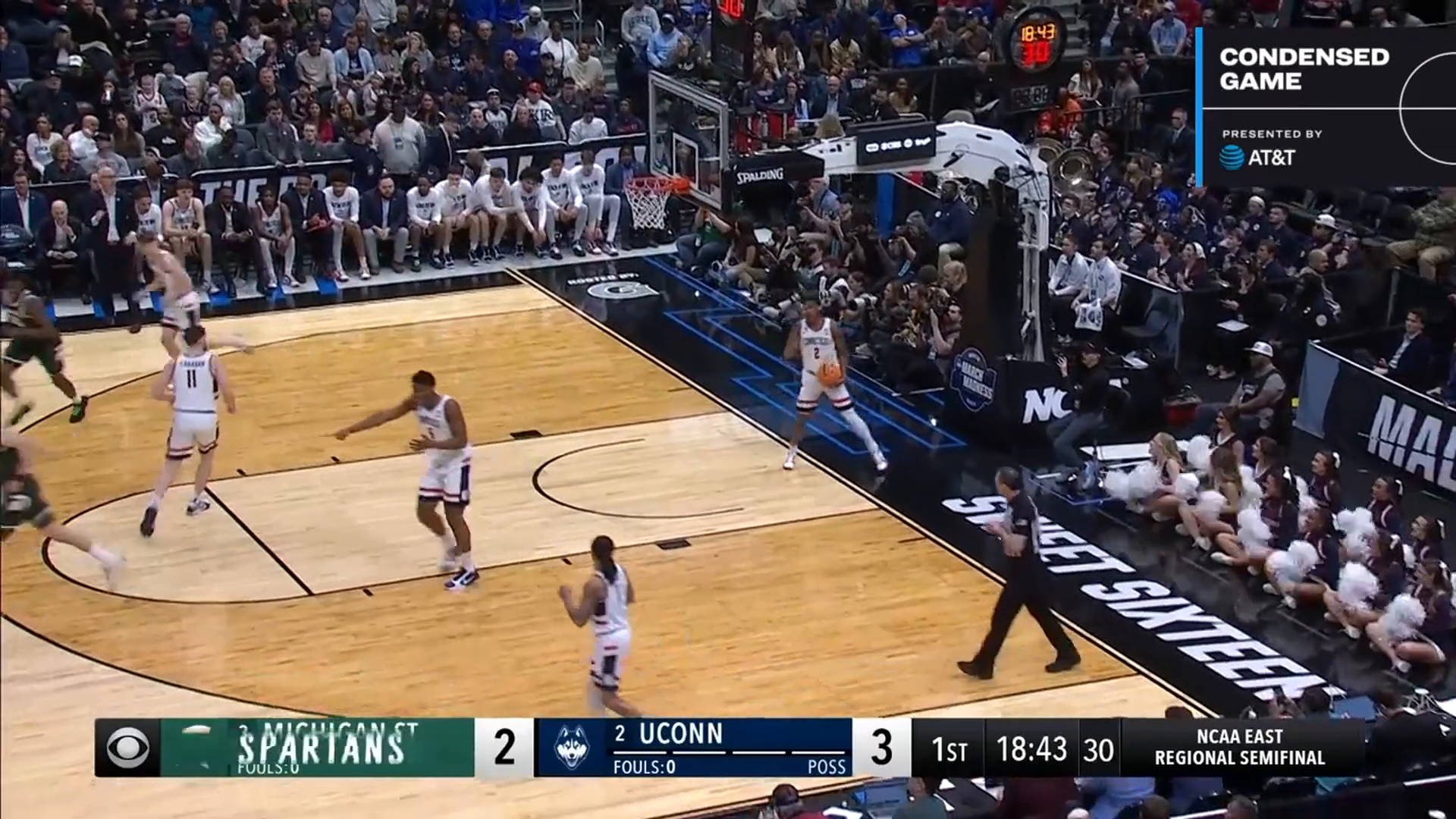 Connecticut Huskies vs. Michigan State Spartans - Condensed Game