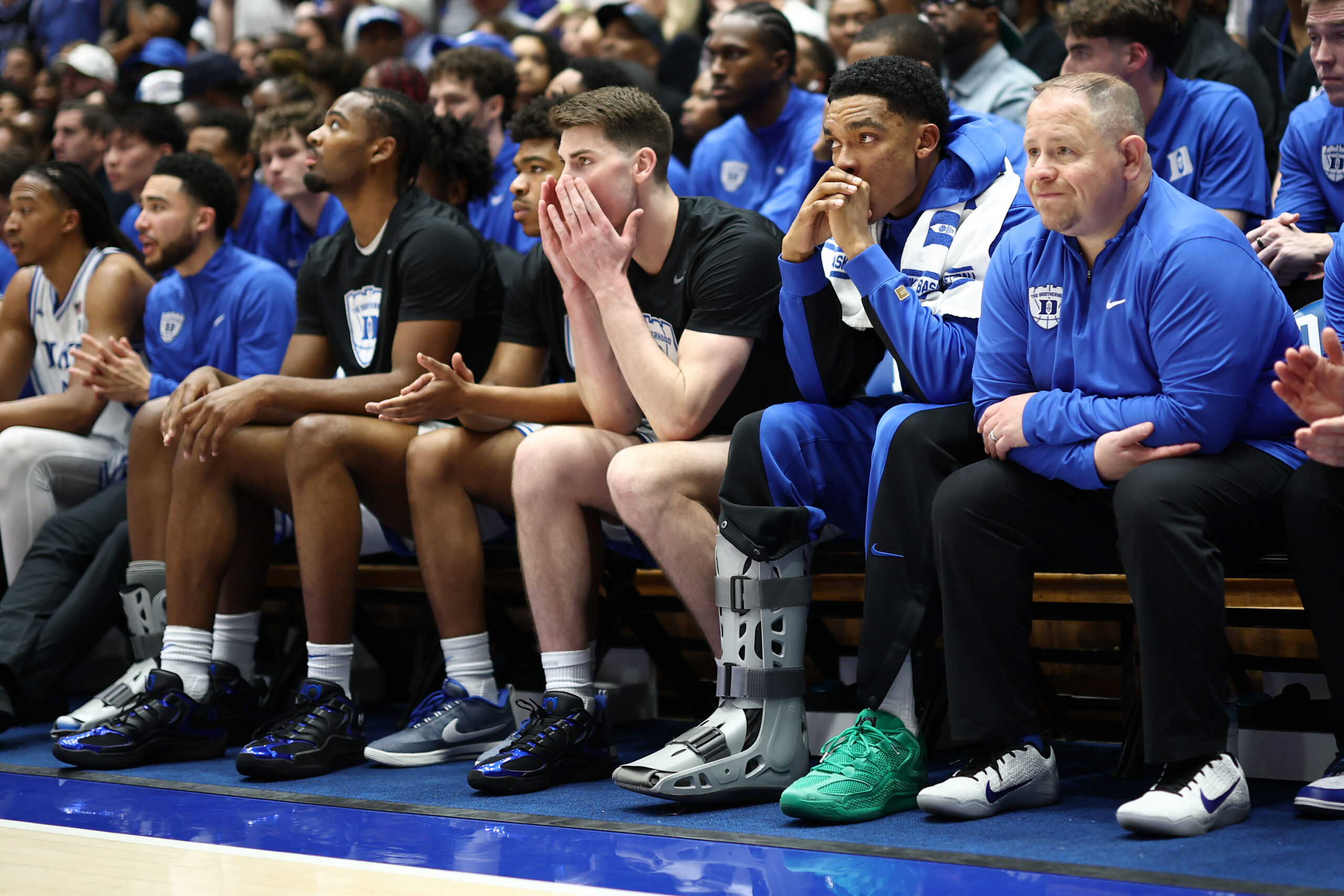 Duke G Caleb Foster out indefinitely after suffering fractured right foot in win over North Carolina