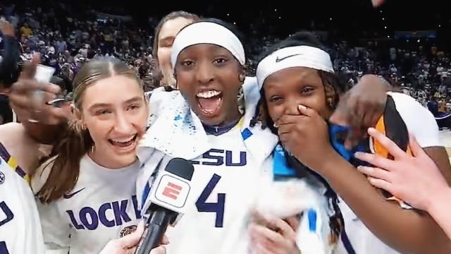 Flau’jae Johnson postgame interview after final home win for LSU