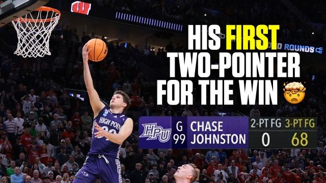 High Point sharpshooter hits his first 2-point shot to beat Wisconsin