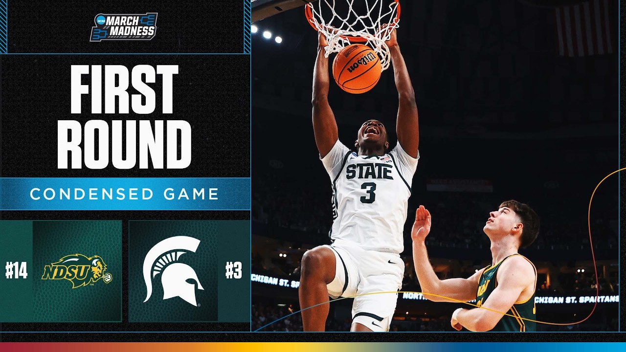 HIGHLIGHTS: Spartans roll, blowout Bison in first round of NCAA Tournament
