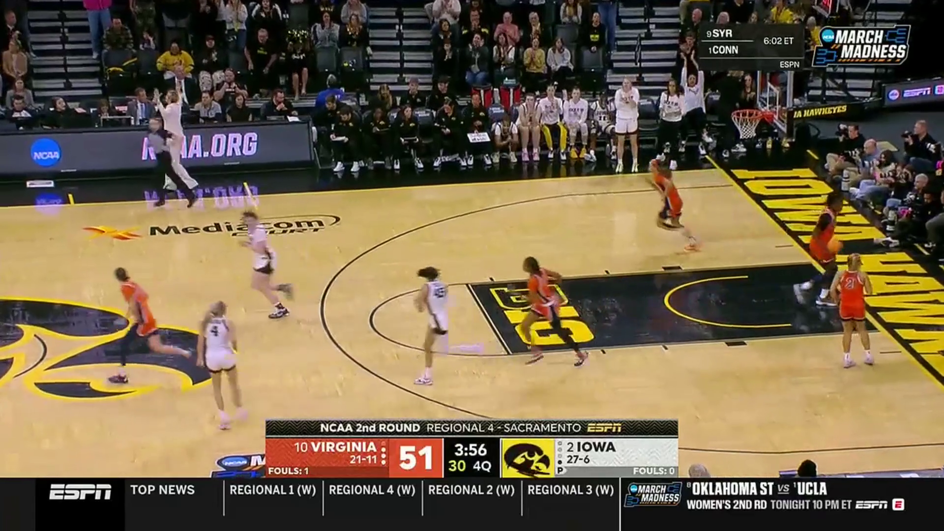 Iowa Hawkeyes vs. Virginia Cavaliers – Game Highlights