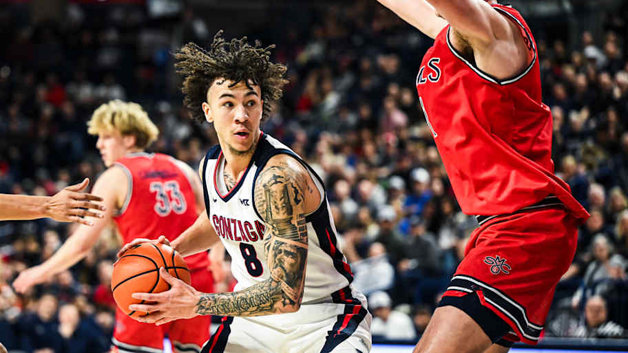 Gonzaga Bulldogs guard Jalen Warley (8).