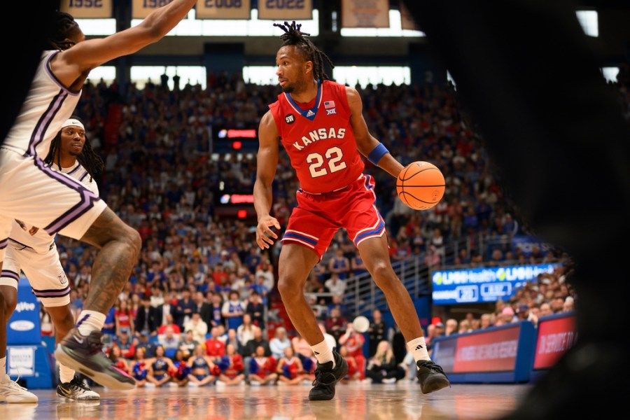 Jayhawks beat K-State 104-85 behind Peterson’s 27 points