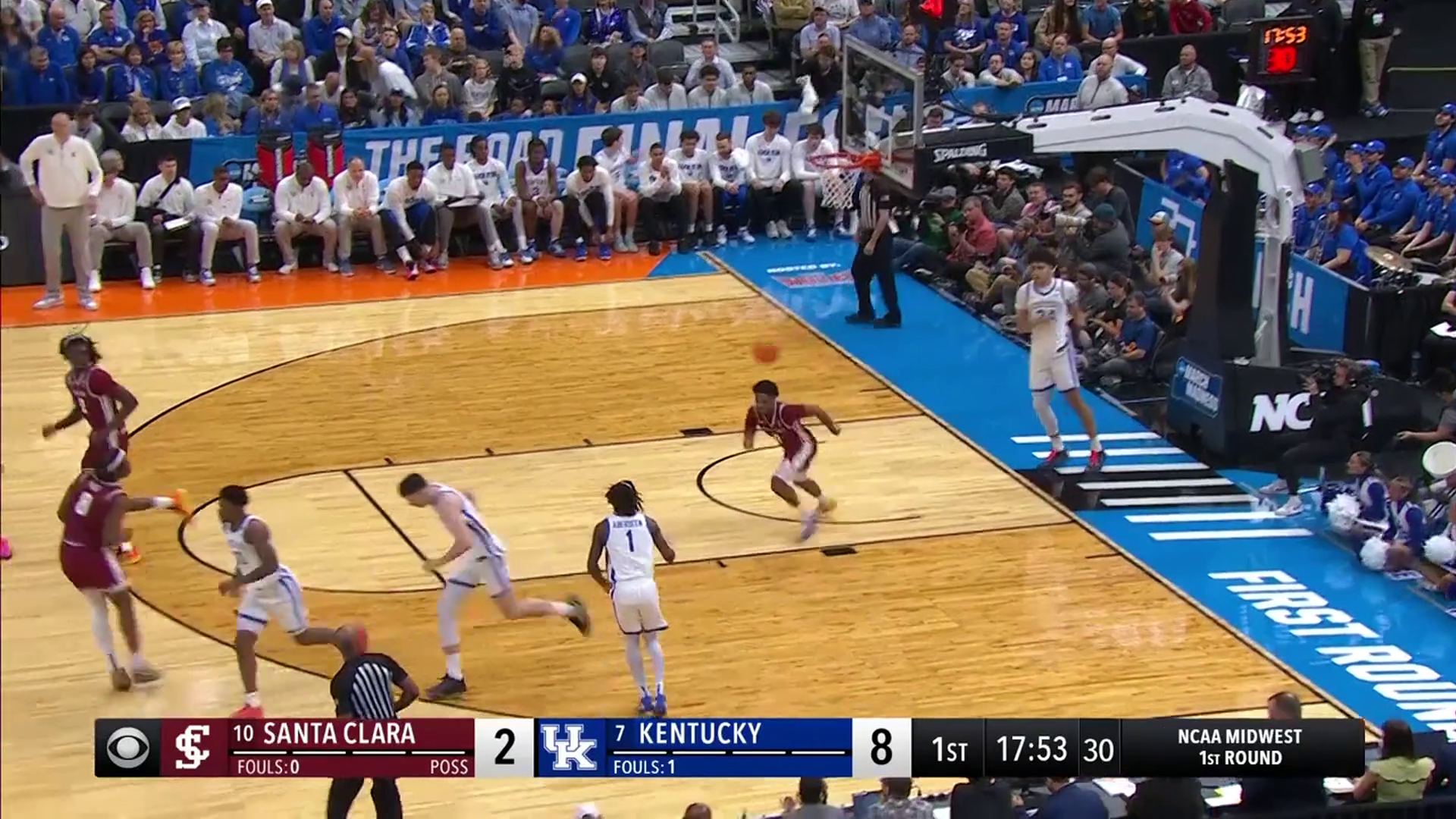 Kentucky Wildcats vs. Santa Clara Broncos: Game Highlights