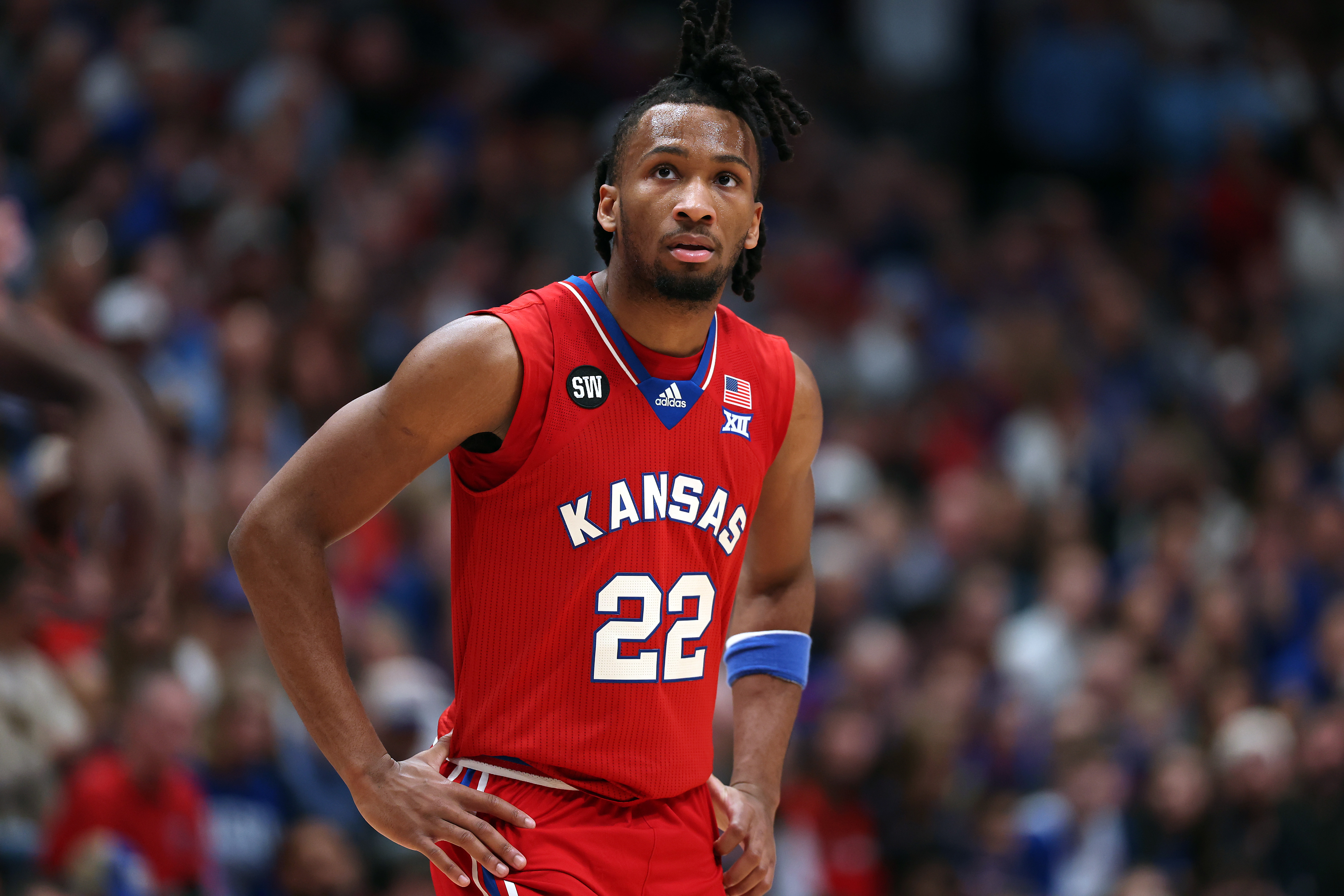 Darryn Peterson's presumed spot at the top of the NBA Draft isn't a sure thing. (Jamie Squire/Getty Images)