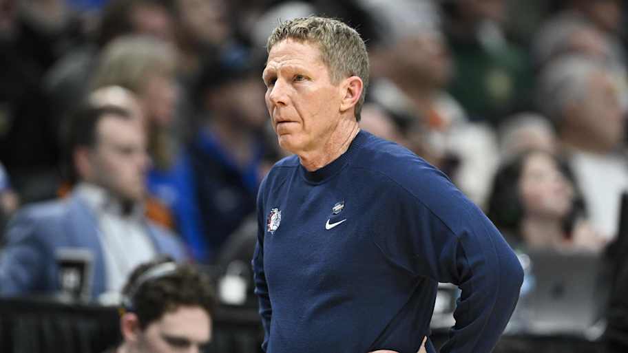 Mark Few reacts to Gonzaga's NCAA Tournament win vs. Kennesaw State