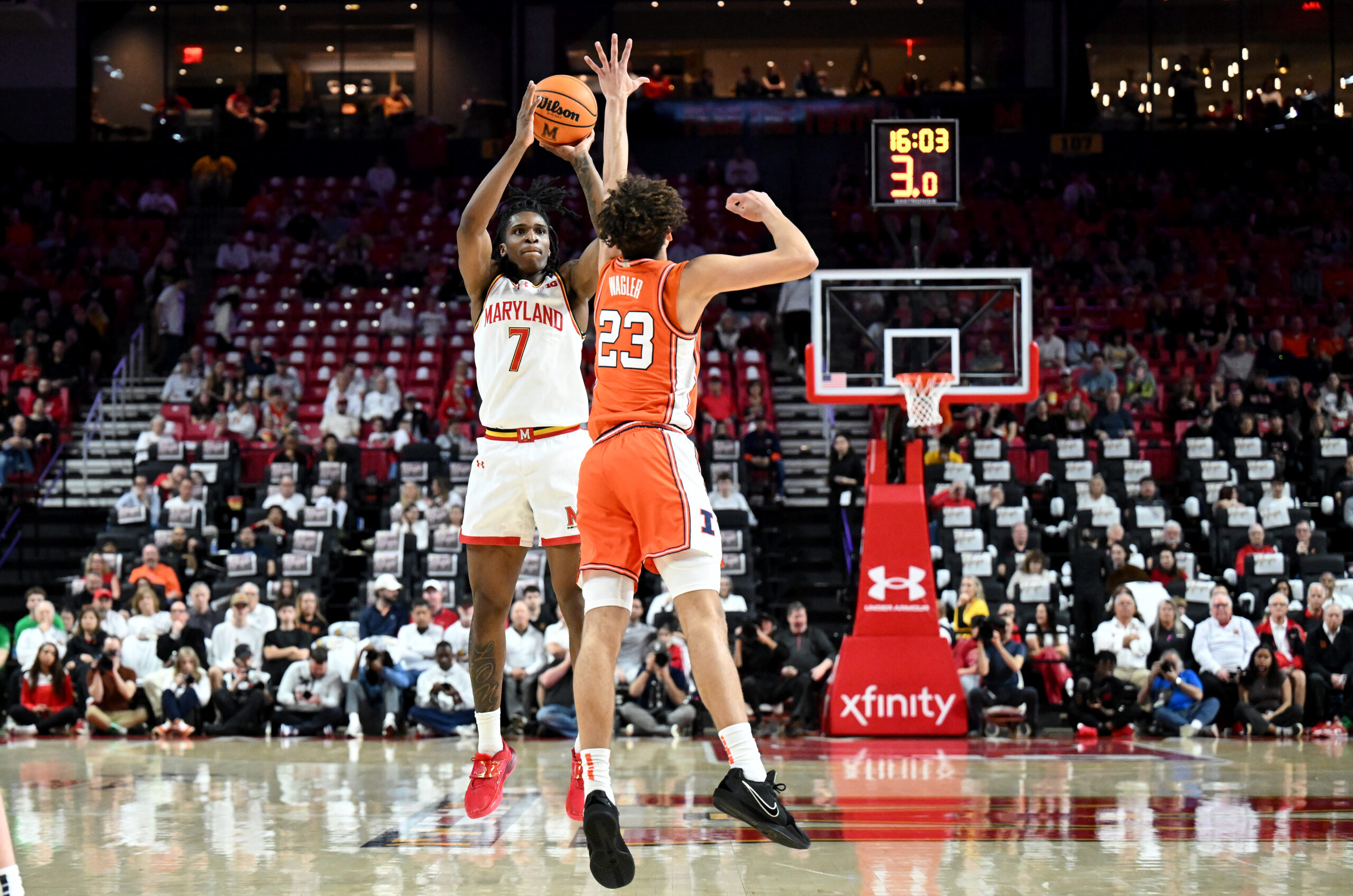 Maryland men’s basketball’s upset bid falls short in 78-72 Senior Day loss to No. 11 Illinois