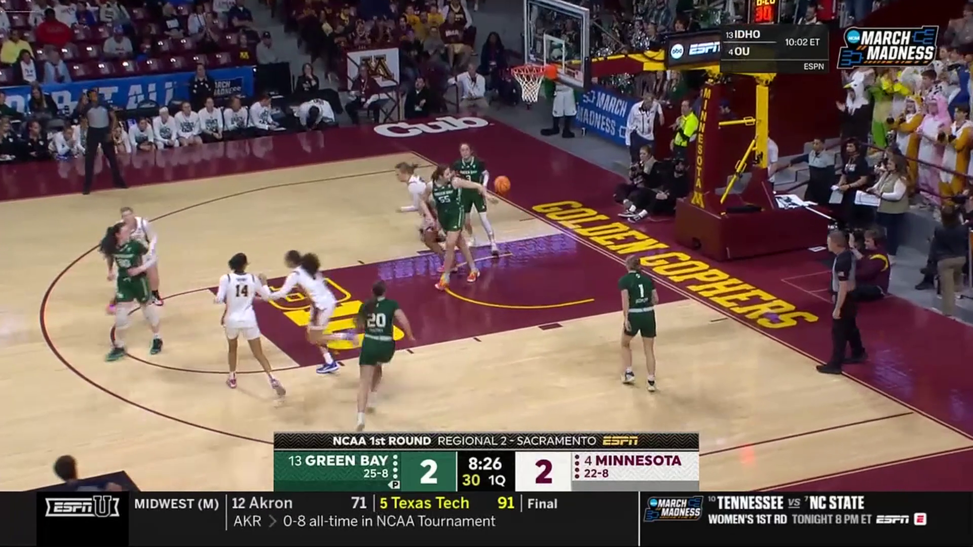 Minnesota Golden Gophers vs. Green Bay Phoenix – Game Highlights