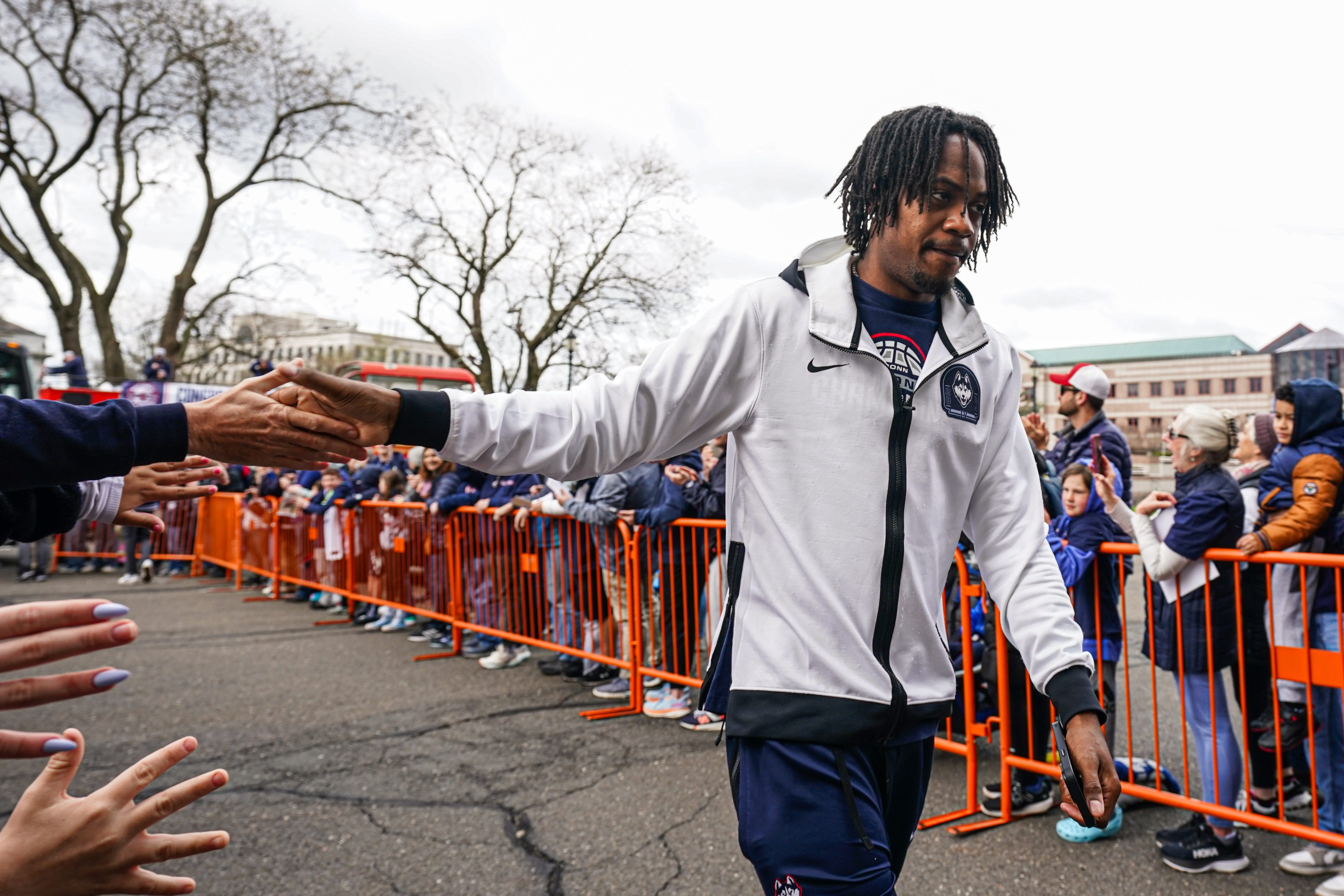 UConn Huskies guard Tristen Newton.