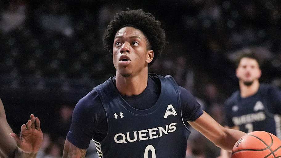 Queens University Royals guard Jordan Watford