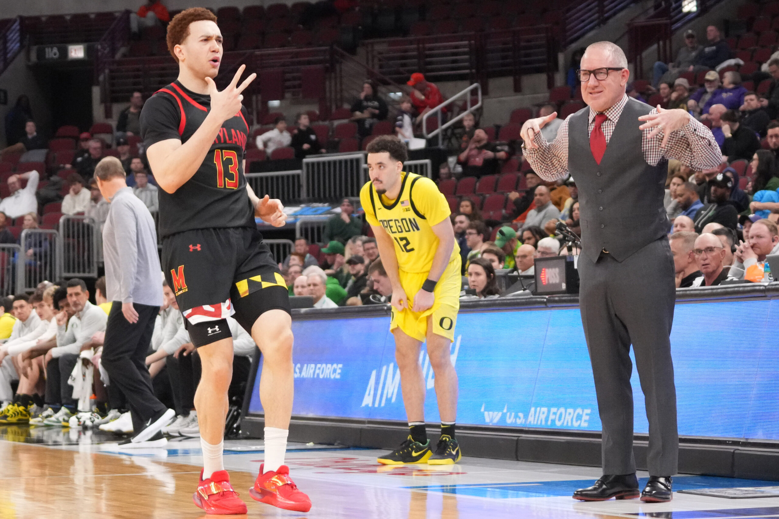 No. 17-seed Maryland men’s basketball takes down No. 16-seed Oregon, 70-60, in Big Ten Tournament first round