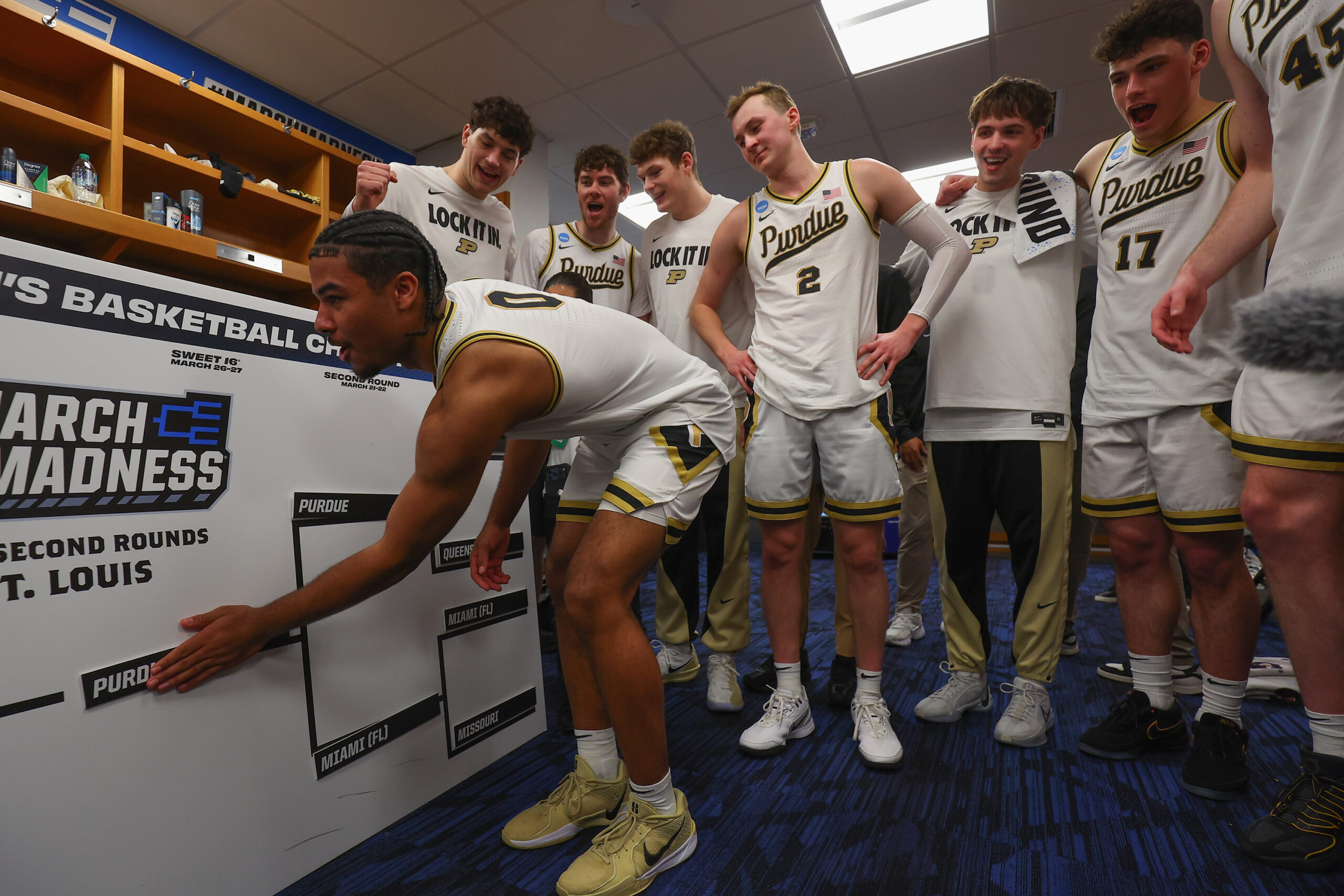 No. 2 Purdue advances to third straight Sweet 16 with win over No. 7 Miami in NCAA tournament