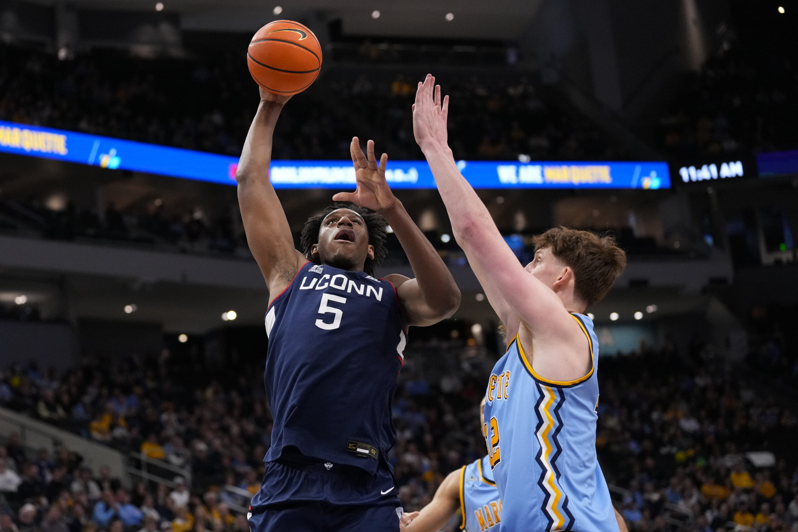 No. 4 UConn men’s basketball upset by Marquette in finale