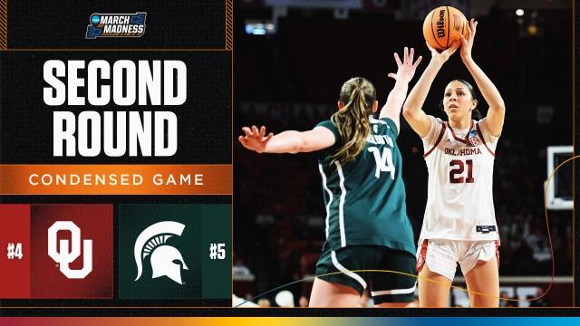 Oklahoma vs. Michigan State – Second round NCAA tournament extended highlights