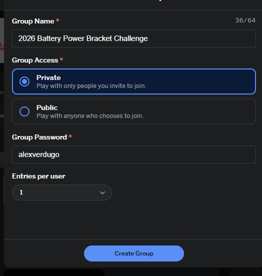 Play the Battery Power Bracket Challenge!