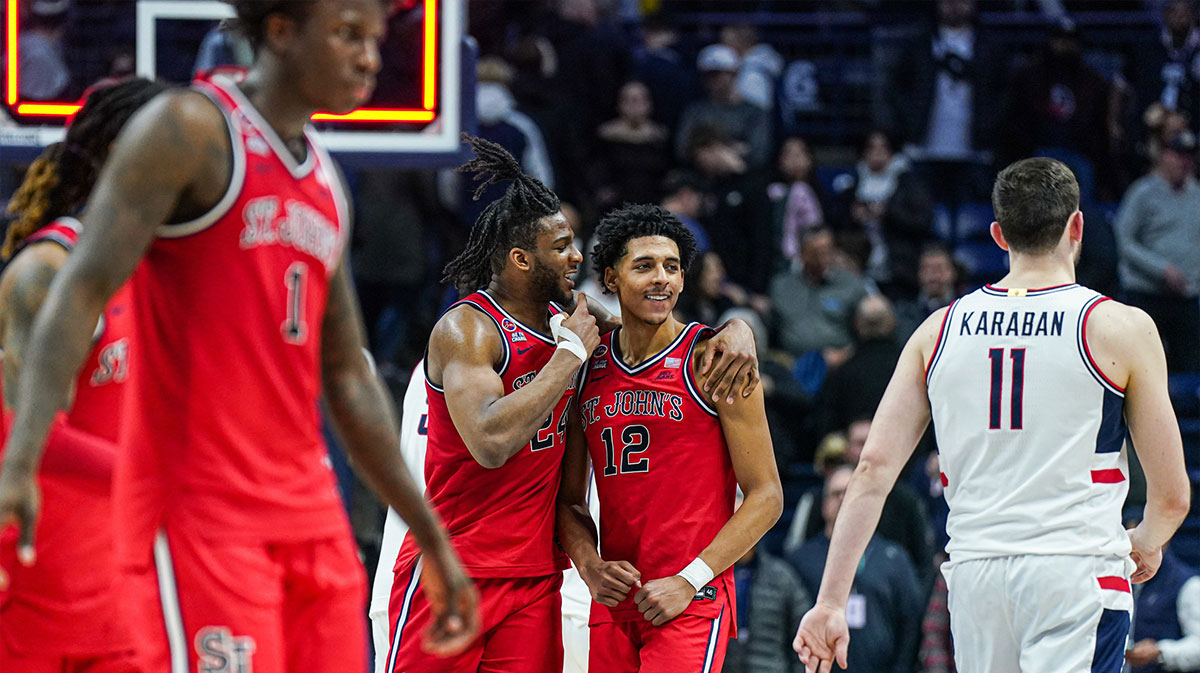 St. John’s basketball star Zuby Ejiofor breaks down in tears after Red Storm career ends in Sweet 16