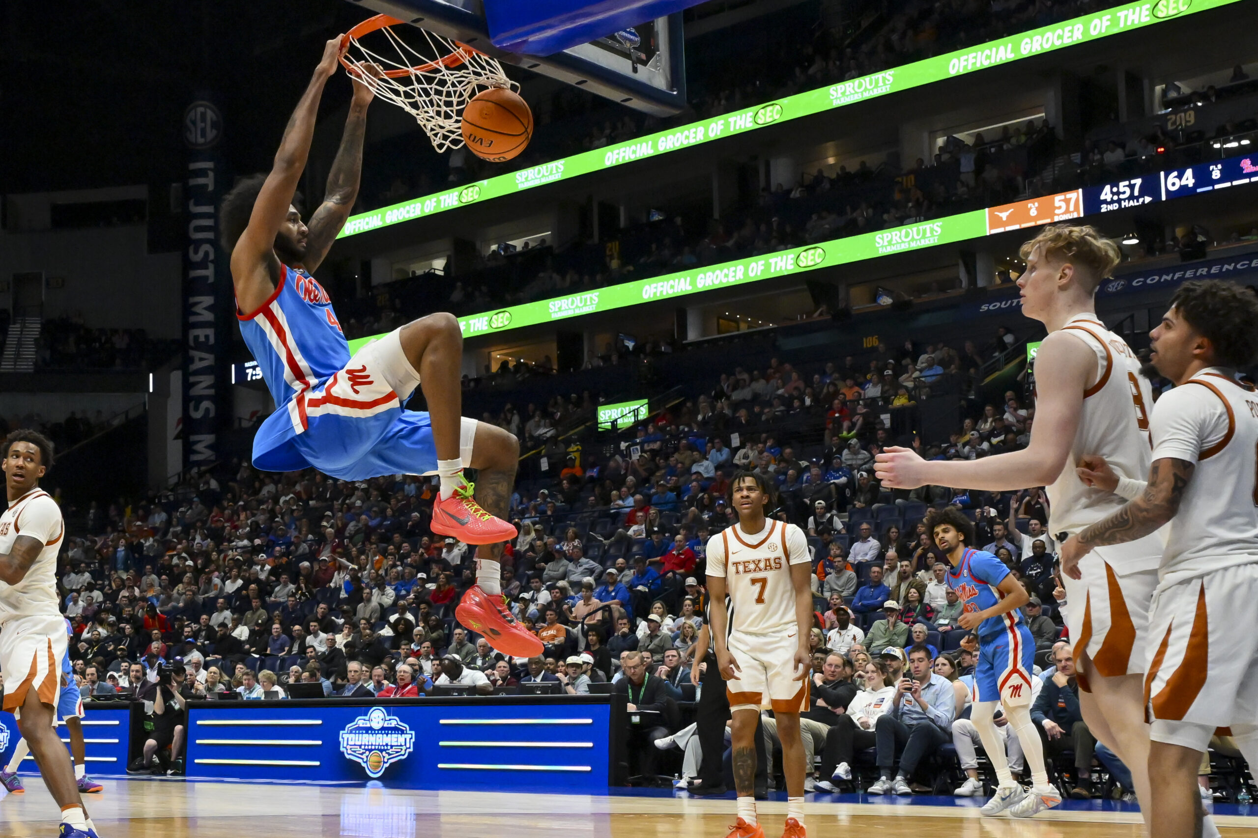 Texas falls to Ole Miss, 76-66, in poor SEC Tournament appearance