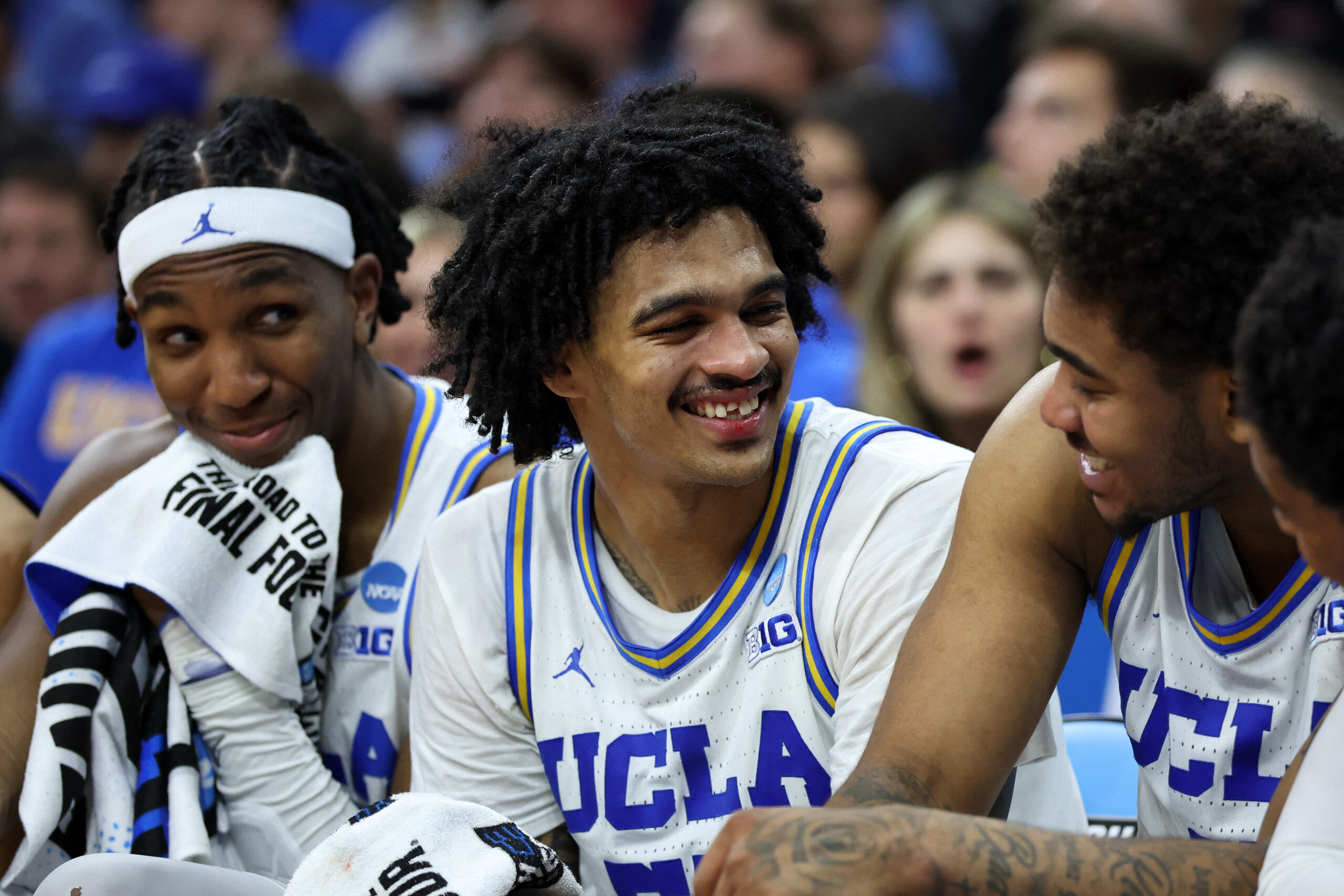 UCLA's Skyy Clark loses tooth in fight for ball, returns to hit late free throw to ice NCAA tournament win over UCF
