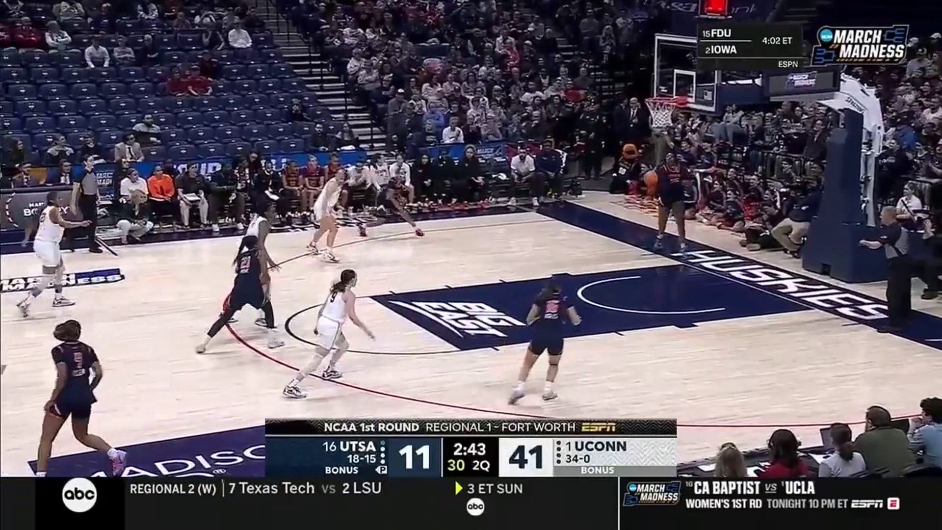 Uconn Huskies vs. UTSA Roadrunners – Game Highlights