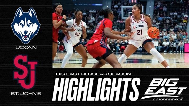 UConn vs. St. John’s: Big East regular season women’s basketball highlights