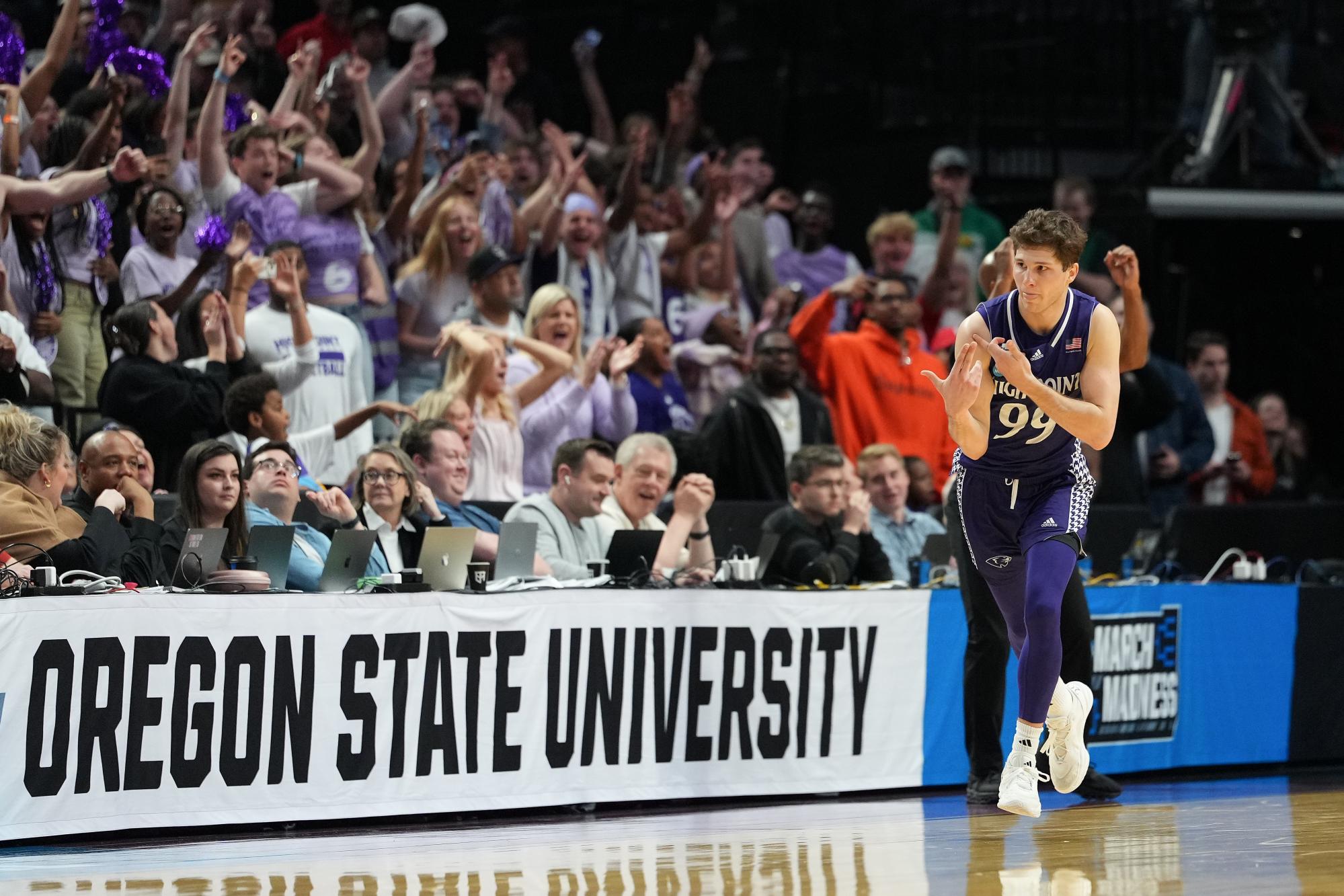 Unfancied High Point topple Wisconsin in first upset of March Madness