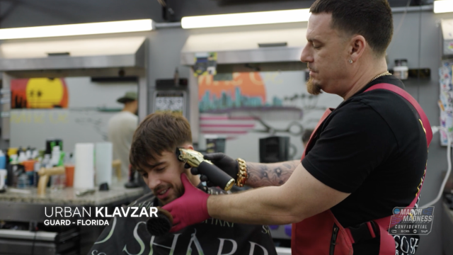 Urban Klavzar goes to the barbershop before Florida’s 2026 NCAA tournament run