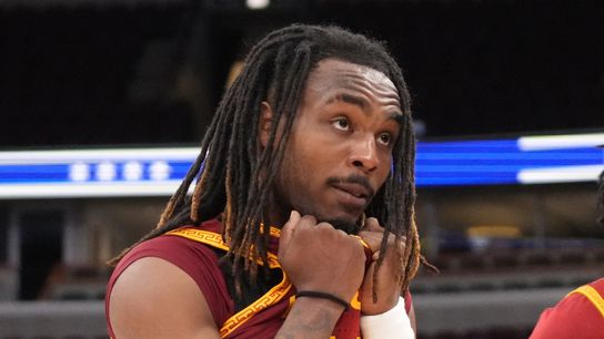 Southern California Trojans guard Kam Woods was off the court after the game Washington Huskies at United Center.