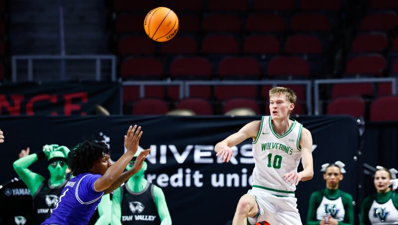 Utah Valley is one win away from an NCAA Tournament berth after escaping with victory in the WAC semifinals