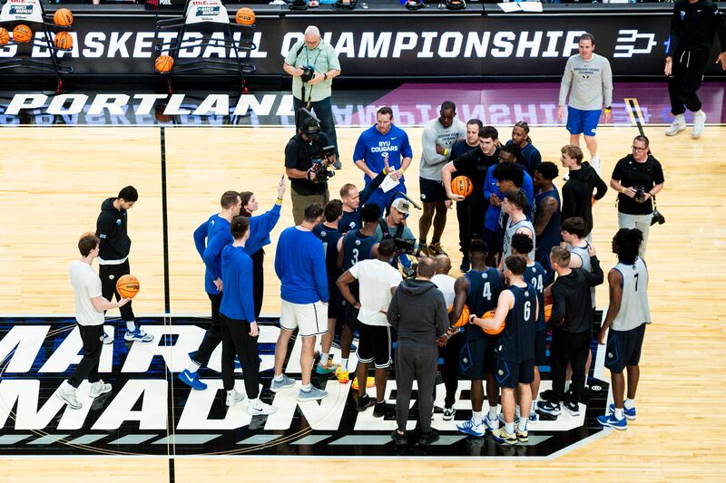 ‘We’re just rolling at the right time’: Battle-tested BYU readies for NCAA Tournament matchup with Texas