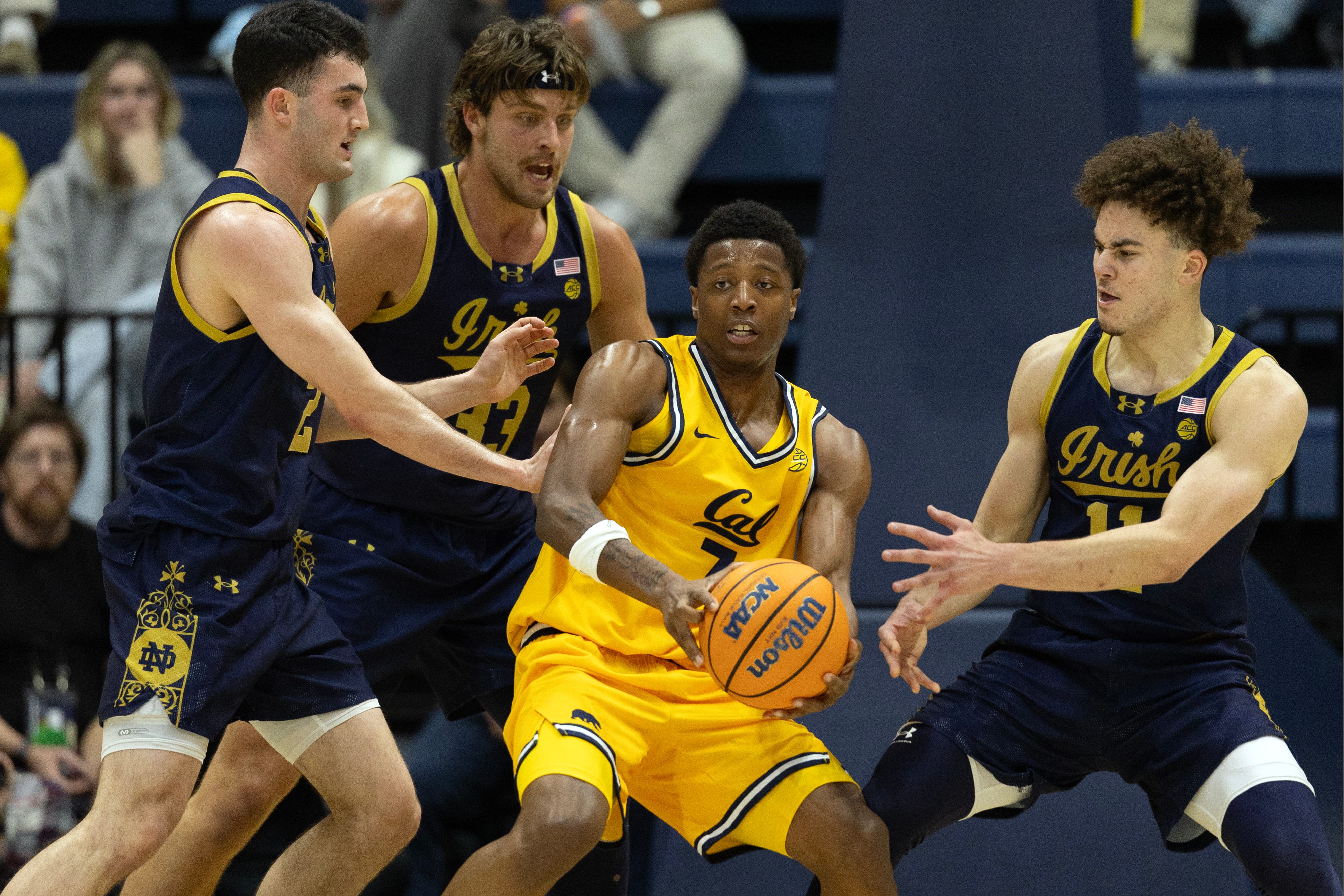 Notre Dame was thisclose from opening league play 2-0 only to see Cal steal the early-January game, from which Notre Dame never really recovered.