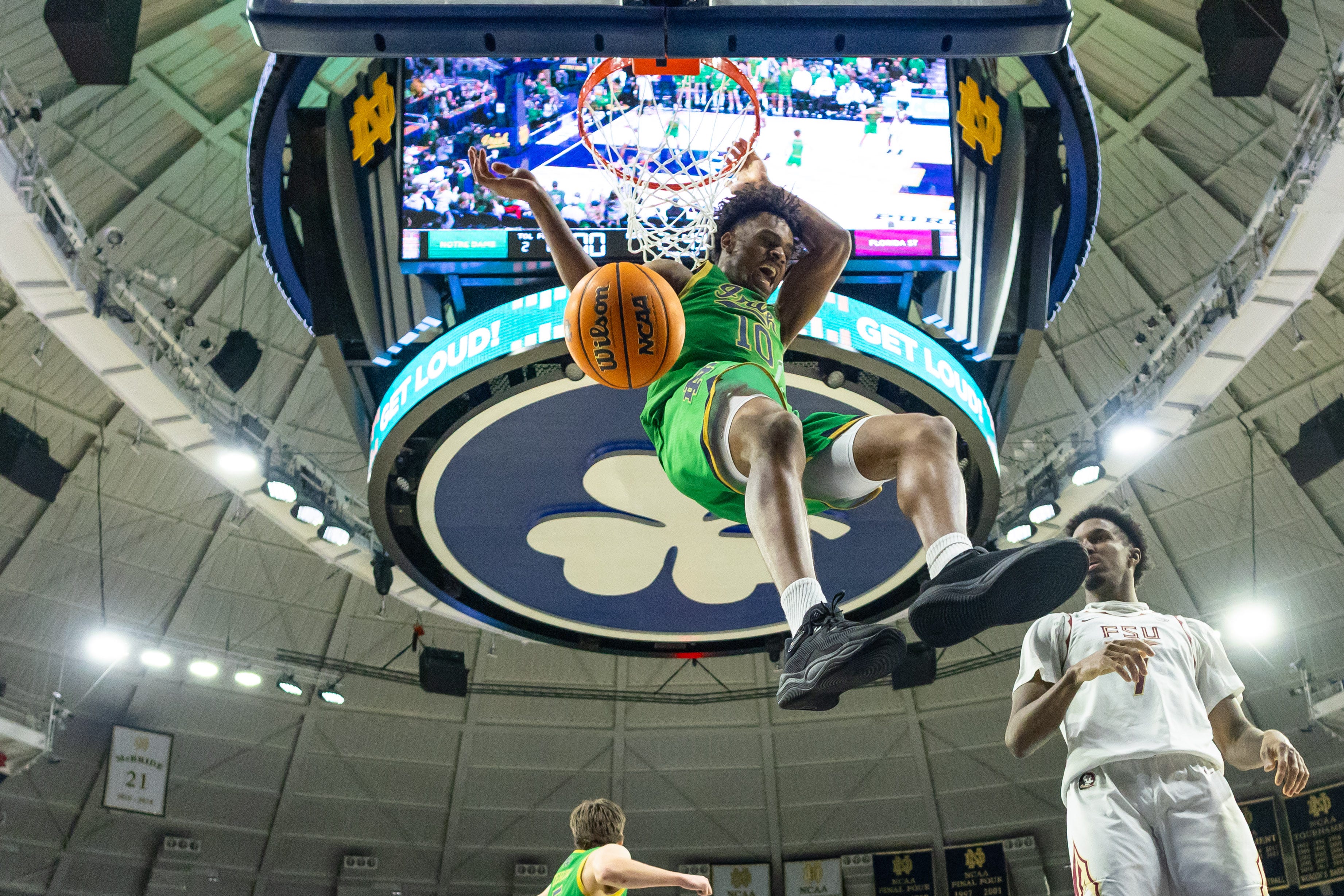 In the season of freshmen, Notre Dame had a good one in swingman Jalen Haralson.