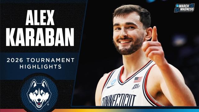 Alex Karaban 2026 NCAA tournament highlights