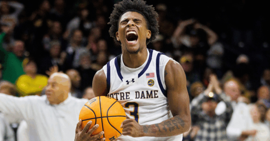 Notre Dame guard Markus Burton